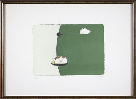 ARTINI PAOLO (n. 1929) Senza titolo. Litografia. Cm 50x70. Tir. 71/100 in...