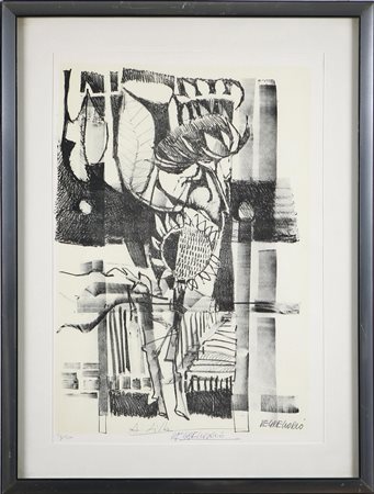 DE GREGORIO GIUSEPPE (1920 - 2007) Fiori. Litografia. Tir. 53/300 in basso....