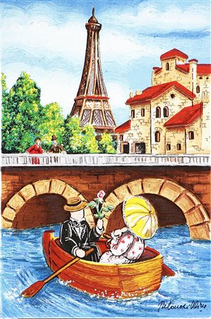 ULISSE (n. 1957) Senza titolo. Retouchè. Cm 30x20. Allegato all'opera...