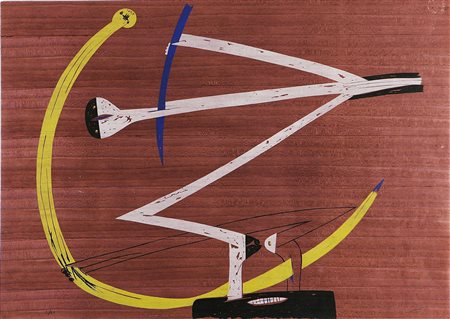 DOVA GIANNI (1925 - 1991) Senza titolo. Serigrafia. Cm 50x70. Tir. 5/40 in...