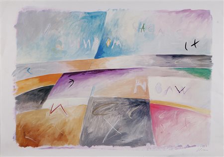 NUCARA RENZO (n. 1955) Senza titolo. Serigrafia. Cm 59x83. Misure di tutto il...