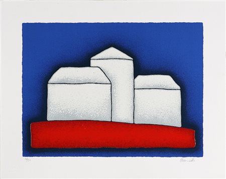 CARMINATI DAVIDE (n. 1958) Strutture bianche. Serigrafia. Cm 30x40. Misure di...