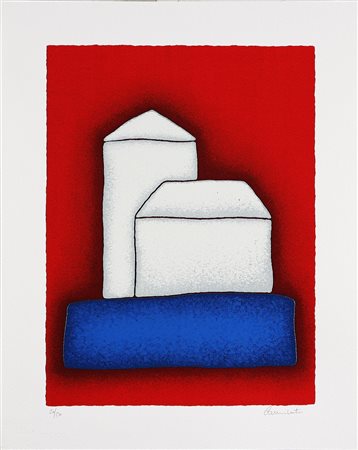 CARMINATI DAVIDE (n. 1958) Strutture bianche. Serigrafia. Cm 30x40. Misure di...