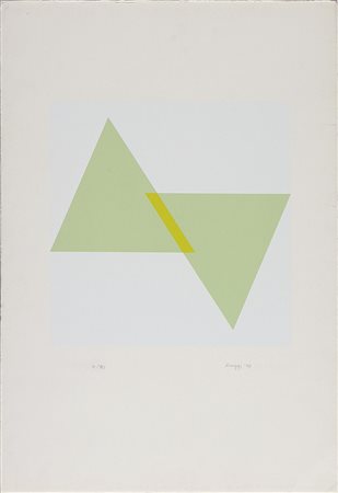 LUGGI GINO (n. 1935) Senza titolo, 1978. Serigrafia. Cm 25x25. Misure di...