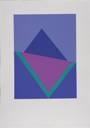 LUGGI GINO (n. 1935) Senza titolo, 1976. Serigrafia. Cm 46x34. Misure di...