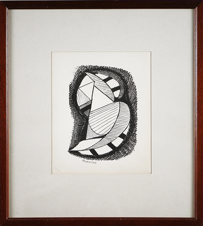 MAZZON GALLIANO (1896 - 1978) Senza titolo, 1968. Serigrafia. Cm 30x24. Tir....