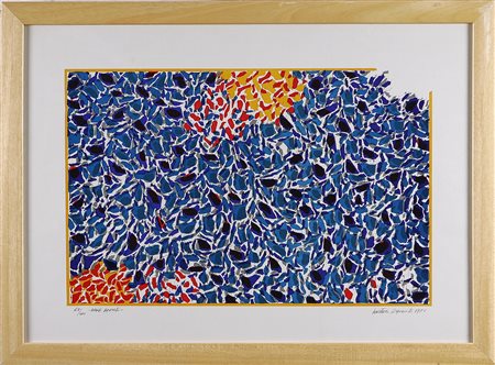 ESPOSITO SALVATORE (n. 1937) Mare aperto, 1971. Serigrafia. Cm 37x56. Tir....