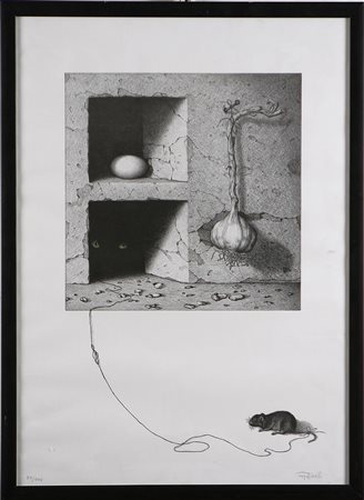 MOTTINELLI Senza titolo. Serigrafia. Cm 70x50. Tir. 50/100 in basso a...