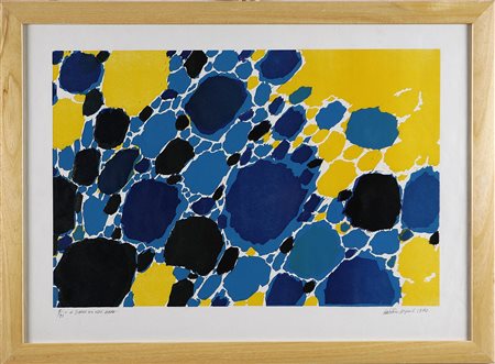 ESPOSITO SALVATORE (n. 1937) Il giardino del mare, 1970. Serigrafia. Cm...