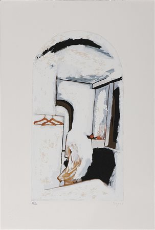 ISGRO' EMILIO (n. 1937) Senza titolo. Serigrafia. Cm 42x22,5. Misure di tutto...