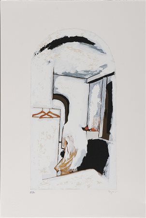 ISGRO' EMILIO (n. 1937) Senza titolo. Serigrafia. Cm 42x22,5. Misure di tutto...