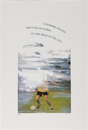 ISGRO' EMILIO (n. 1937) Senza titolo. Serigrafia. Cm 42x22,5. Misure di tutto...