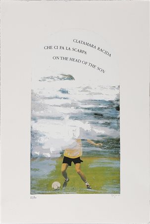 ISGRO' EMILIO (n. 1937) Senza titolo. Serigrafia. Cm 42x22,5. Misure di tutto...