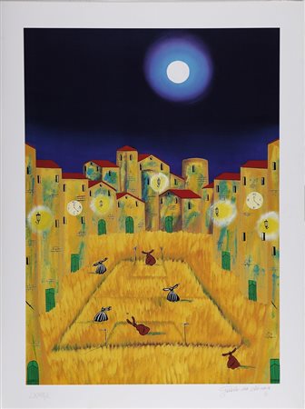 DA NORCIA PAOLO (n. 1953) Senza titolo. Serigrafia. Cm 70x50. Misure di tutto...