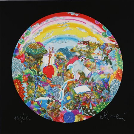 ALINARI LUCA (n. 1943) L'altro Io del suo Io, 2003. Serigrafia su cartone....