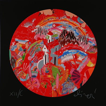 ALINARI LUCA (n. 1943) L'altro Io del suo Io. Serigrafia su cartone....