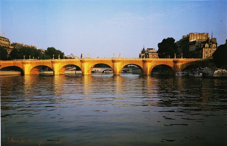 CHRISTO (n. 1935) The Pont Neuf wrapped, 1985. Poster. Cm 61x94. Dettagli...