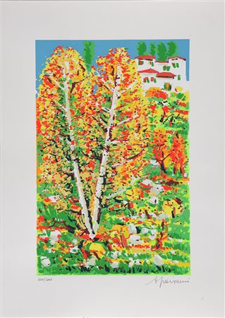 FACCINCANI ATHOS (n. 1951) Senza titolo. Serigrafia. Cm 52x34. Misure di...