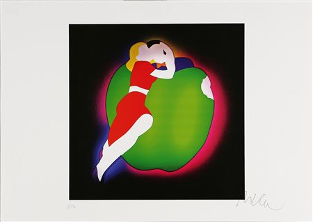 LODOLA MARCO (n. 1955) Senza titolo. Serigrafia. Cm 27x24. Misure di tutto il...