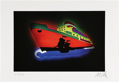 LODOLA MARCO (n. 1955) Senza titolo. Serigrafia. Cm 25x37. Misure di tutto il...