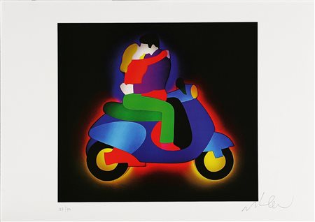 LODOLA MARCO (n. 1955) Senza titolo. Serigrafia. Cm 27,5x30,5. Misure di...