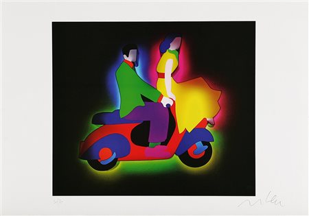 LODOLA MARCO (n. 1955) Senza titolo. Serigrafia. Cm 27,5x31. Misure di tutto...