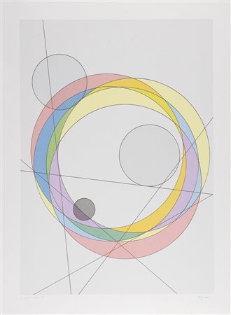 VERONESI LUIGI (1908 - 1998) Senza titolo, 1990. Serigrafia. Cm 80x60. Tir....