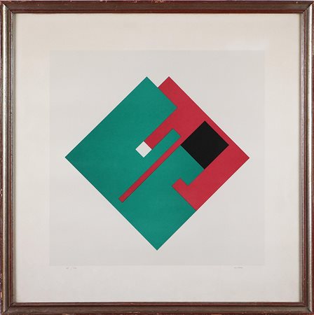 MUNARI BRUNO (1907 - 1998) Senza titolo. Litografia. Cm 50x50. Misure di...