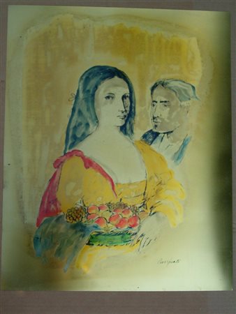 PURIFICATO DOMENICO (1915 - 1984) Senza titolo. Serigrafia. Cm 50x40....