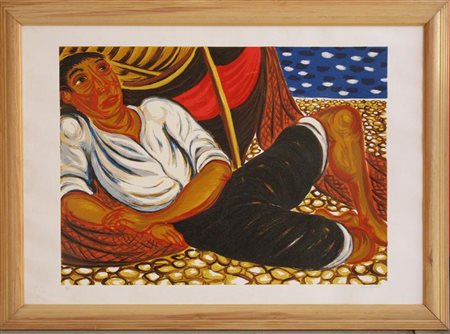 MIGNECO GIUSEPPE (1908 - 1997) Senza titolo. Serigrafia. Cm 70x100. P.A.....