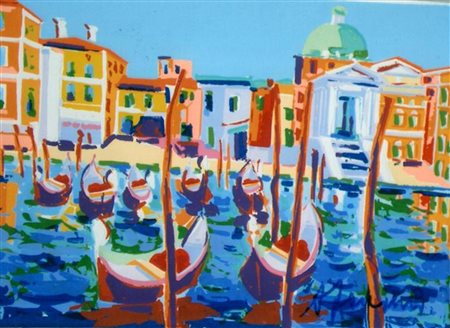 FACCINCANI ATHOS (n. 1951) Venezia un pensiero un sogno. Serigrafia. Cm...