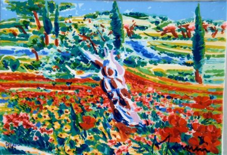 FACCINCANI ATHOS (n. 1951) Luce sole alto ed un sogno intorno ad un olivo...