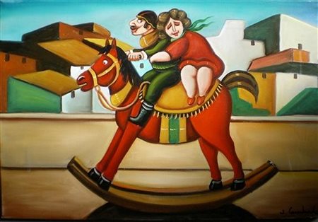 LOMBARDO SALVO (n. 1948) Senza titolo. Litografia. Cm 70x50. Tiratura:...