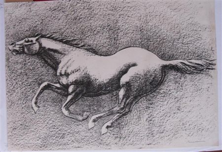 MESSINA FRANCESCO (1900 - 1995) Senza titolo. Litografia. Cm 70x50. Tiratura:...