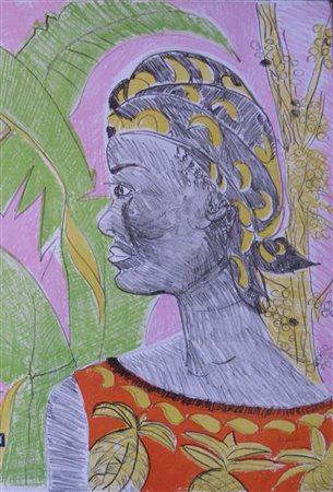 SIMONE MARIA LUISA (n. 1938) Senza titolo. Litografia. Cm 70x50. Tiratura:...