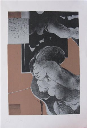 BIONDA MARIO (1913 - 1985) Senza titolo. Litografia. Cm 70x50. Tiratura:...
