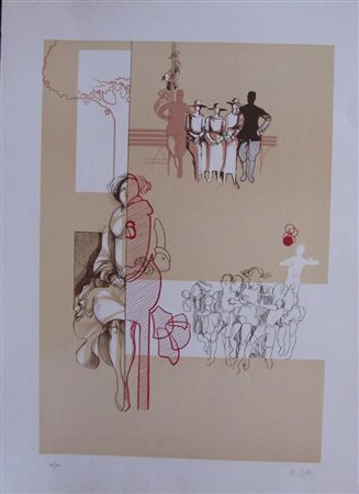 BUTTINI IETTA Senza titolo. Litografia. Cm 70x50. Tiratura: 98/100. Firma e...
