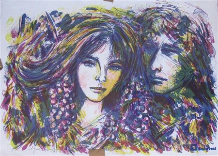 ROMA GINA (1914 - 2005) Senza titolo. Litografia. Cm 70x50. Tiratura: 39/100....