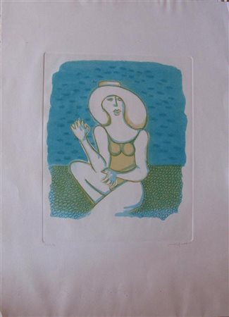 MIGNECO GIUSEPPE (1908 - 1997) Senza titolo. Litografia. Cm 70x50. Tiratura:...