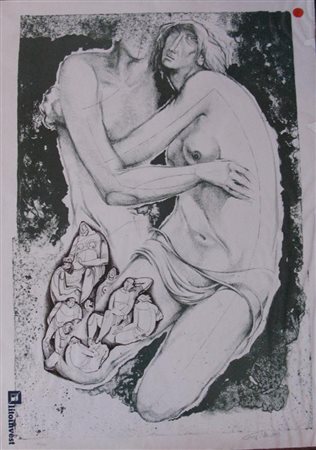 MICHETTI GIORGIO (n. 1912) Senza titolo. Litografia. Cm 70x50. Tiratura:...