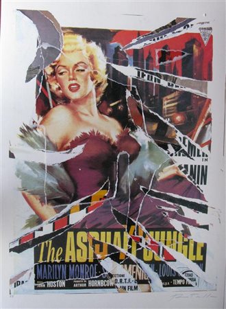 ROTELLA MIMMO (1918 - 2006) Asphalt jungle. Litodecollage. Cm 100x70. P.A.....