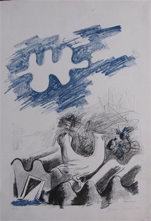 GANDOLA BRUNO (n. 1940) Senza titolo. Litografia. Cm 70x50. Tiratura: 16/24....