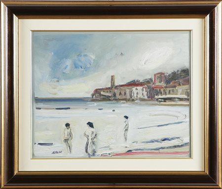CELLE Baia di Andersen di Sestri Levante. Olio su cartoncino. Cm 40x50. Firma...