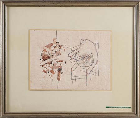 POZZI GIANCARLO (n. 1938) Nobili sgranocchiatori, 1976. Tecnica mista su...