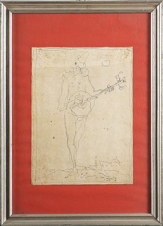 ROGNONI FRANCO (1913 - 1999) Senza titolo, 1947. China su carta. Cm...