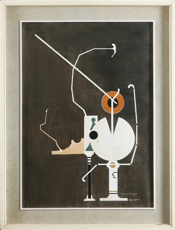 PERSICO MARIO (n. 1930) Per un parco di giochi, 1961. Tecnica mista su carta....