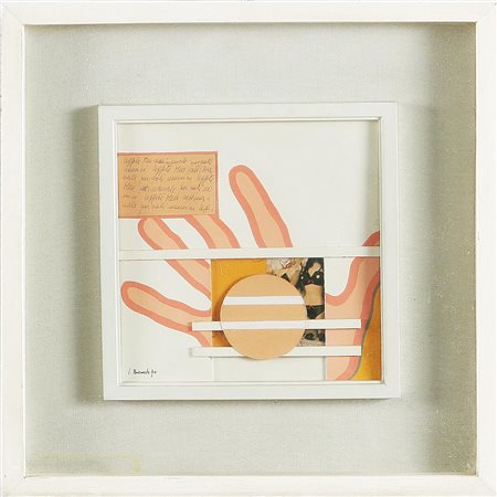 BIANCHI LUCIANO (n. 1935) Leggete men - leggete men, 1970. Tecnica mista su...