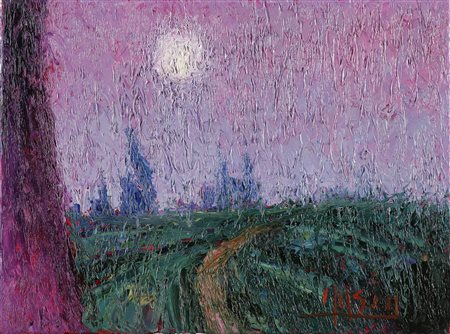 MASIA ROBERTO (n. 1958) Mulini a vento -Olanda-. Olio su tela. Cm 30x40....