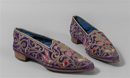 Paio di scarpe ricamate, Venezia sec.XIX