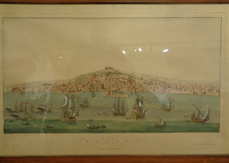 Veduta del Golfo di Napoli, stampa inizi 